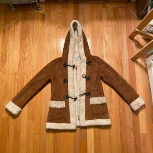 Forever 21 faux lamb coat